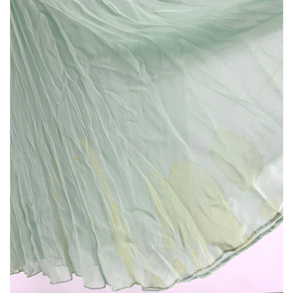 Vintage NEIMAN MARCUS Hand Beaded Maxi Dress Green NOS - Picture 11 of 11